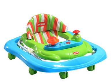 ANDADOR MOBY CON BANDEJA DE JUEGOS PLEGABLE COMPACTO VERDE - 4