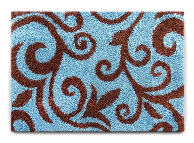ALFOMBRA IDETEX DISEÑO D5 SHAGGY TURQUESA - 1