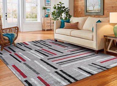 ALFOMBRA IDETEX CARVED FLORIDA D5 150 X 200 CM ROJO - 5