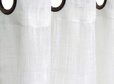 SET CORTINAS IDETEX VELO LINO BLANCO 140X220 - 3