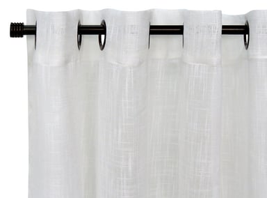 SET CORTINAS IDETEX VELO LINO BLANCO 140X220 - 1