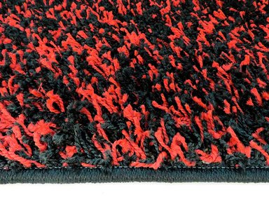 ALFOMBRA IDETEX SHAGGY 150 X 200 CM BICOLOR NEGRO ROJO - 2