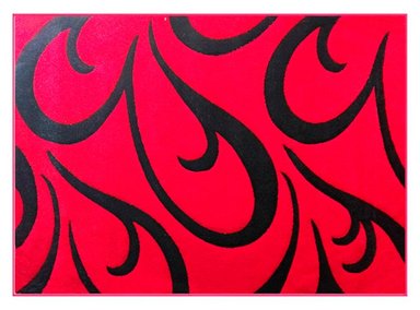 ALFOMBRA IDETEX FRIZE CARVED D3 CONTEMPORÁNEA MODERNA 133 X 180 CM ROJO - 1