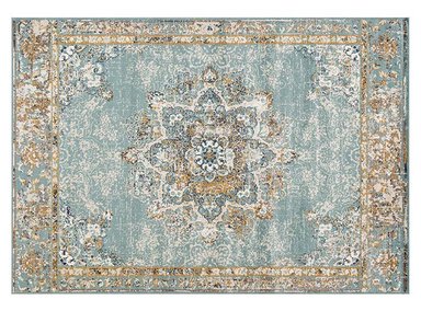 ALFOMBRA IDETEX HEATSET CLÁSICA TRADICIONAL 160 X 235 CM CELESTE - 1