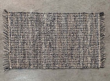 ALFOMBRA IDETEX MELANGE NATURAL 60 X 90 CM NEGRO - 1