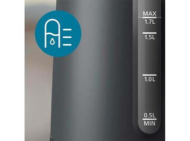 HERVIDOR PHILIPS ESSENTIALS COLLECTION SERIE 1000 HD9314/90 GRIS 1.7 L - 4