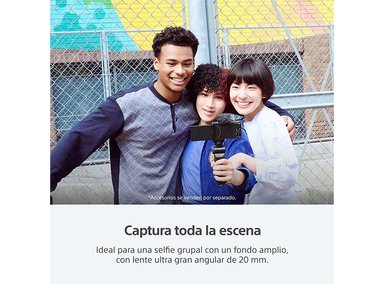 CÁMARA VÍDEO DEPORTIVA SONY ZV-1F WI-FI BLUETOOTH 20.1 MP VIDEOBLOGS - 8