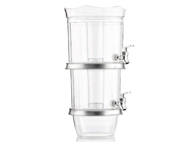 DISPENSADOR BEBIDAS INNOVAGOODS TWINTAP DOBLE CON DEPOSITOS DE HIELO Y BANDEJA PARA APERITIVOS  - 1