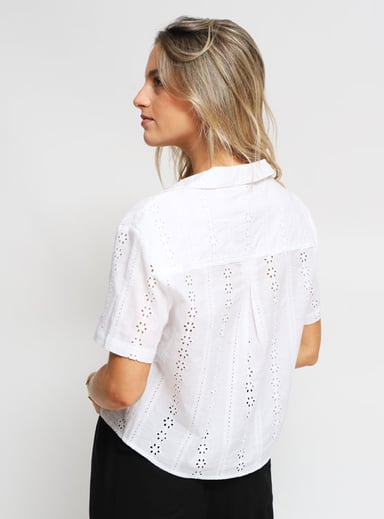 BLUSA INDEX MANGA CORTA BRODERIE - 2