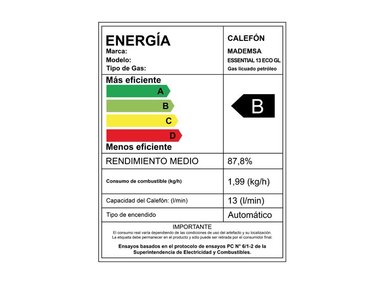CALEFONT GAS LICUADO 13 LITROS TIRO NATURAL ESSENTIAL ECO - 7