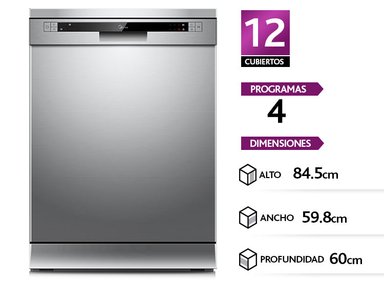 LAVAVAJILLAS MIDEA MLV-12SI5203 12 CUBIERTOS ACERO - 1