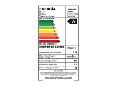 LAVADORA MADEMSA 16 KG CARGA SUPERIOR 16 BZG BLANCO - 7