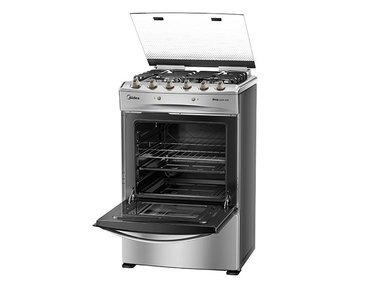 COCINA A GAS MIDEA MCG-4QPI24NS 4 PLATOS GRIS - 5