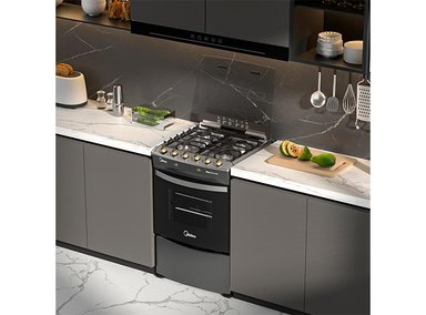 COCINA A GAS LICUADO/NATURAL MIDEA 4 PLATOS MCG-4QPI24NSCG - 4