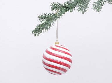 ADORNO NAVIDEÑO RIPLEY HOME ESFERA ESPIRAL BICOLOR - 1