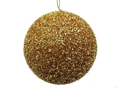 ADORNO NAVIDEÑO RIPLEY HOME ESFERA GLITTER GOLD - 1