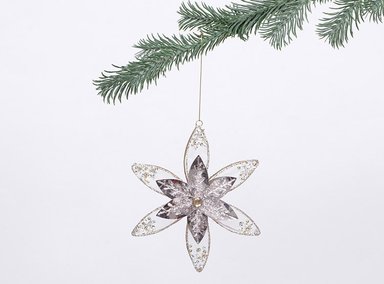 ADORNO NAVIDEÑO RIPLEY HOME FLOR CHAMP - 1