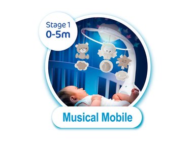 MÓVIL BEBE INFANTINO PROYECTOR MUSICAL 3 EN 1 AZUL - 2