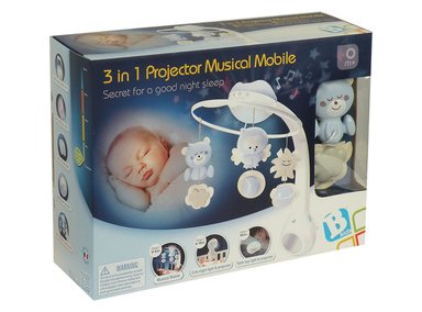 MÓVIL BEBE INFANTINO PROYECTOR MUSICAL 3 EN 1 AZUL - 7