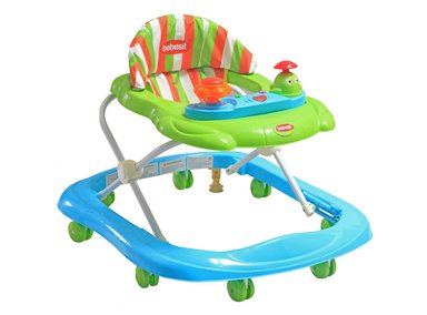 ANDADOR MOBY CON BANDEJA DE JUEGOS PLEGABLE COMPACTO VERDE - 1