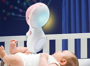 MÓVIL BEBE INFANTINO PROYECTOR MUSICAL 3 EN 1 ROSADO - 3