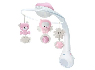 MÓVIL BEBE INFANTINO PROYECTOR MUSICAL 3 EN 1 ROSADO - 1