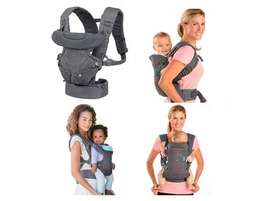 PORTA BEBÉ FLIP 4 EN 1 GRIS INFANTINO - 2