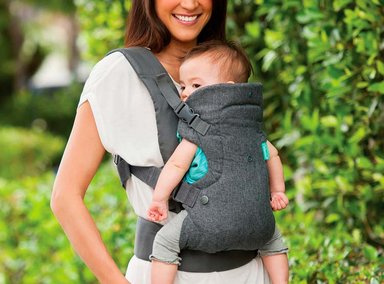 PORTA BEBÉ FLIP 4 EN 1 GRIS INFANTINO - 3