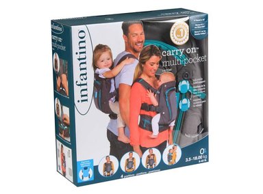 ARNÉS PORTABEBÉS INFANTINO CARRY ON GRIS - 5