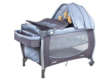 CUNA PLAYARD INFANTI LUNA DOTS - 1