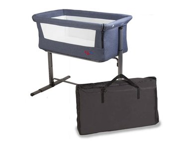 CUNA COLECHO BEBE MYSIDE KIDGO CON BOLSO AZUL BEBESIT - 2