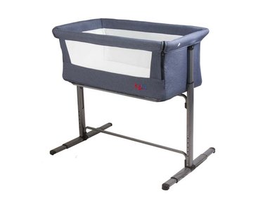 CUNA COLECHO BEBE MYSIDE KIDGO CON BOLSO AZUL BEBESIT - 3