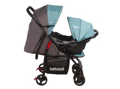 COCHE TRAVEL SYSTEM BEBESIT SUMMER LIGHT AZUL - 2