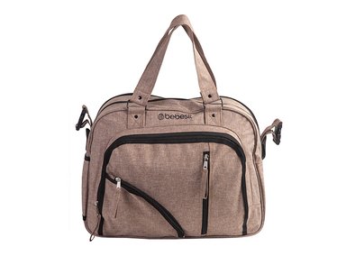 BOLSO MATERNAL BEBESIT 318SX CON PORTA MAMADERA Y MUDADOR OLIVA CLARO - 2