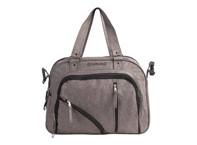 BOLSO MATERNAL BEBESIT 318SX CON PORTA MAMADERA Y MUDADOR GRIS - 2