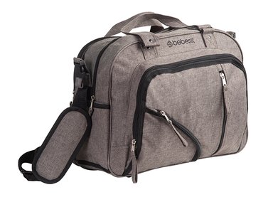 BOLSO MATERNAL BEBESIT 318SX CON PORTA MAMADERA Y MUDADOR GRIS - 3