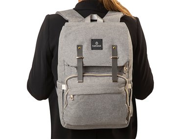 MOCHILA MATERNAL BEBESIT PAÑALERA 2191 GRIS CLARO - 4