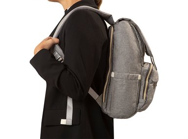 MOCHILA MATERNAL BEBESIT PAÑALERA 2191 GRIS CLARO - 6