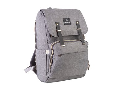 MOCHILA MATERNAL BEBESIT PAÑALERA 2191 GRIS CLARO - 1