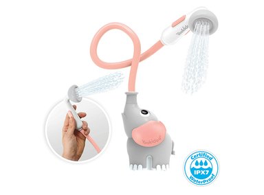 JUEGO DE BAÑO ELEFANTE DUCHA INTERACTIVO ROSADO INFANTIL BEBÉ - 2