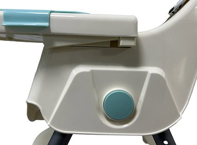 SILLA DE COMER BEBE STEPS PLEGABLE CON RUEDAS GRIS BEBESIT - 8