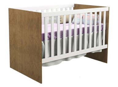CUNA KIDSCOOL GABI BARANDA AJUSTABLE BLANCO/CAFÉ - 3