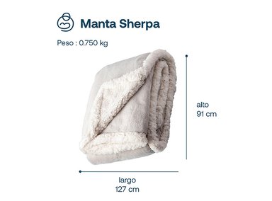 MANTA SHERPA DE POLAR GRIS BEBESIT - 7