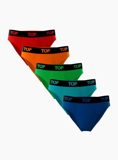 PACK X5 SLIP ALGODÓN HOMBRE TOP MULTICOLOR - 1