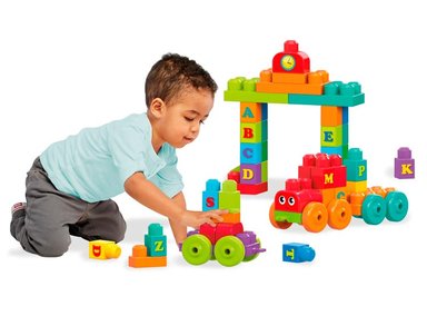 SET MEGA BLOCKS TREN DE APRENDIZAJE - 3