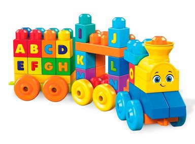 SET MEGA BLOCKS TREN DE APRENDIZAJE - 1