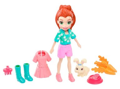 FIGURA POLLY POCKET! LILA Y SU CONEJITO - 2