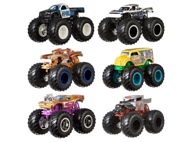SET HOT WHEELS MONSTER TRUCKS 2-PACK ESCALA 1:64 - 1