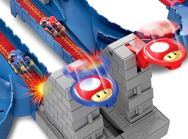 PISTA MARIO KART HOT WHEELS CASTILLO DE BOWSER - 4