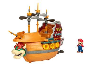 SET JAKKS PACIFIC AERONAVE DE LUJO DE BOWSER SUPER MARIO - 1